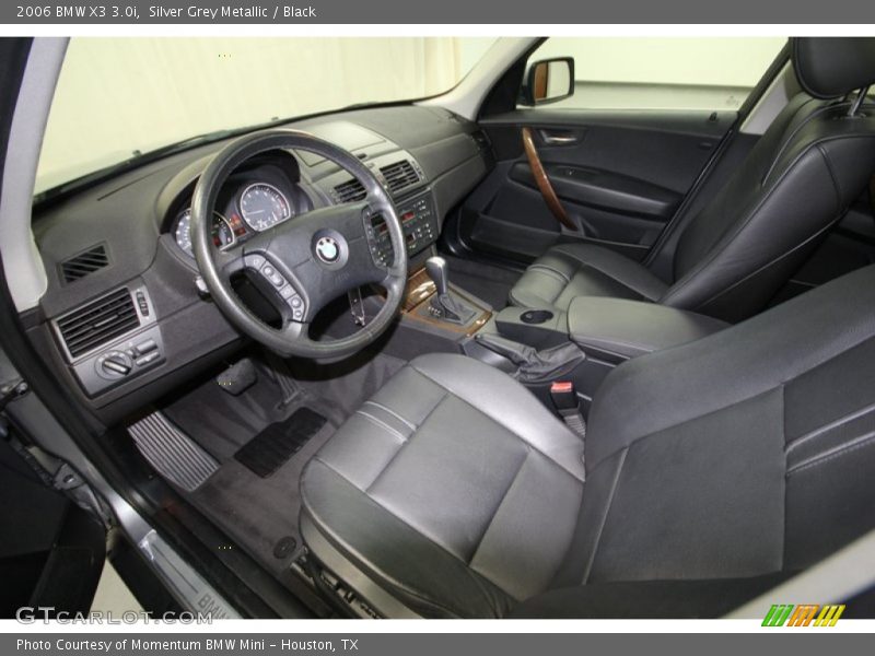 Silver Grey Metallic / Black 2006 BMW X3 3.0i