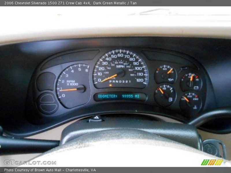 Dark Green Metallic / Tan 2006 Chevrolet Silverado 1500 Z71 Crew Cab 4x4