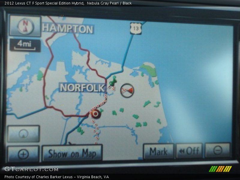 Navigation of 2012 CT F Sport Special Edition Hybrid