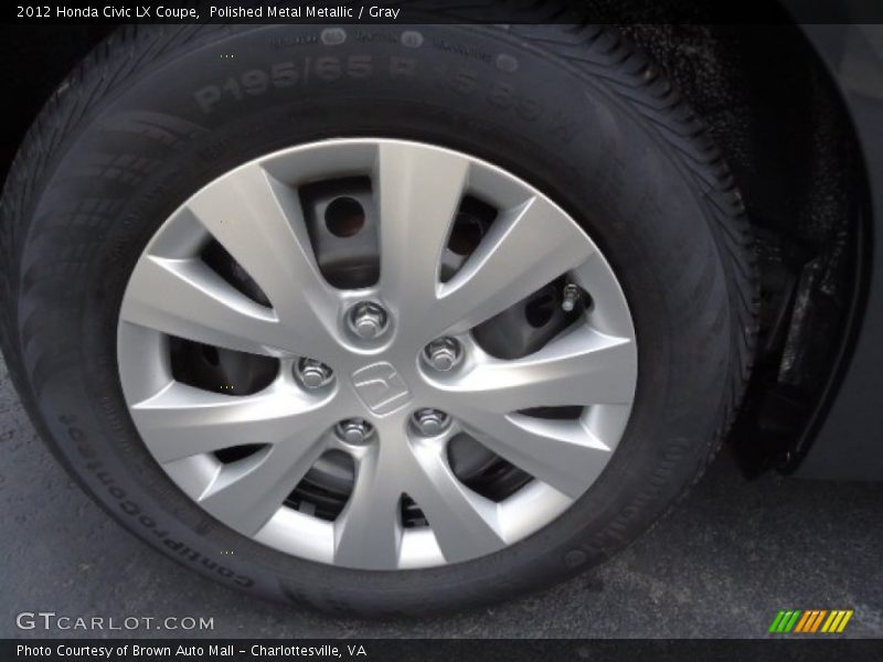 Polished Metal Metallic / Gray 2012 Honda Civic LX Coupe