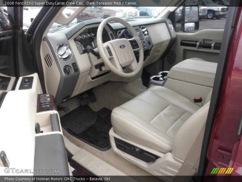 Camel Interior - 2008 F250 Super Duty Lariat Crew Cab 