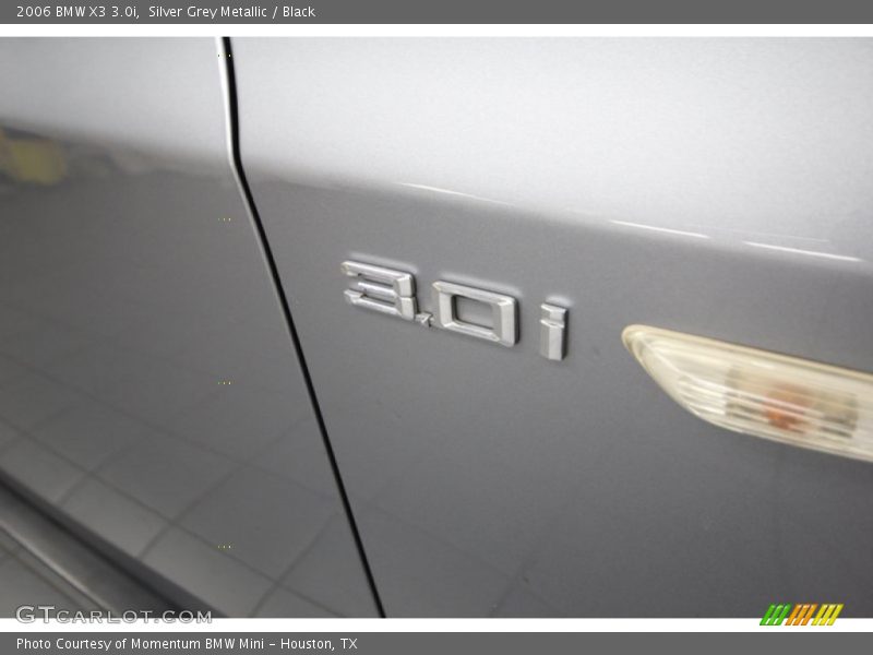 Silver Grey Metallic / Black 2006 BMW X3 3.0i