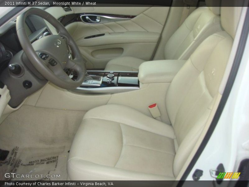 Moonlight White / Wheat 2011 Infiniti M 37 Sedan