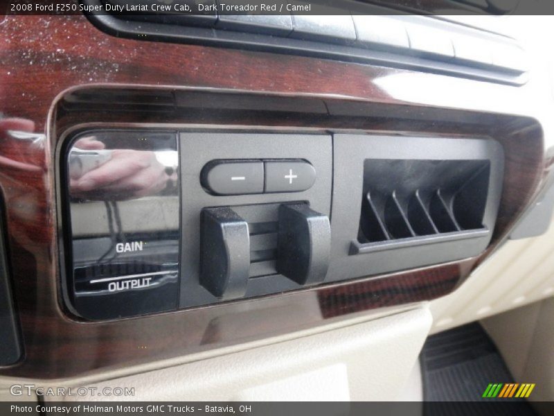 Dark Toreador Red / Camel 2008 Ford F250 Super Duty Lariat Crew Cab