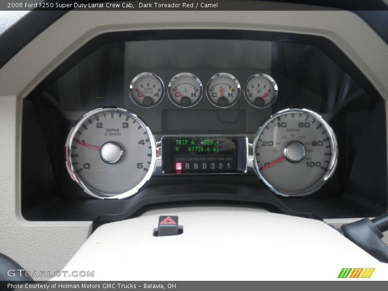  2008 F250 Super Duty Lariat Crew Cab Lariat Crew Cab Gauges