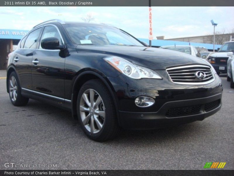 Black Obsidian / Graphite 2011 Infiniti EX 35 AWD