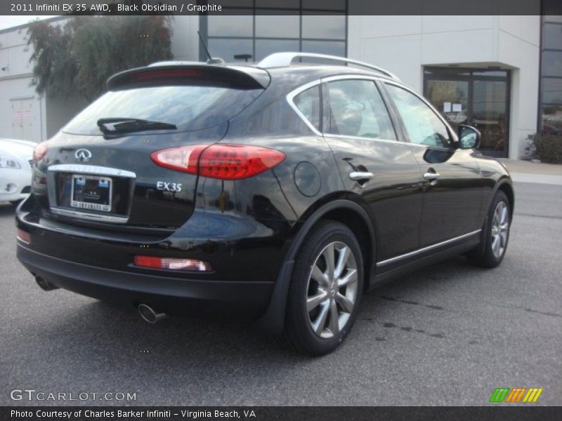 Black Obsidian / Graphite 2011 Infiniti EX 35 AWD