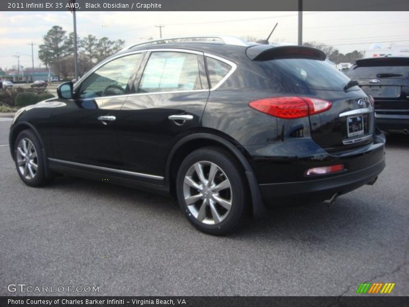 Black Obsidian / Graphite 2011 Infiniti EX 35 AWD