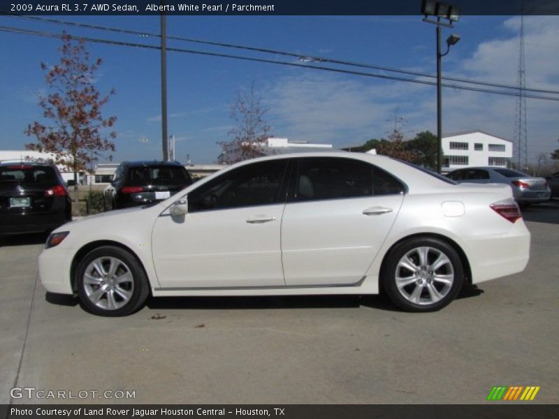 Alberta White Pearl / Parchment 2009 Acura RL 3.7 AWD Sedan