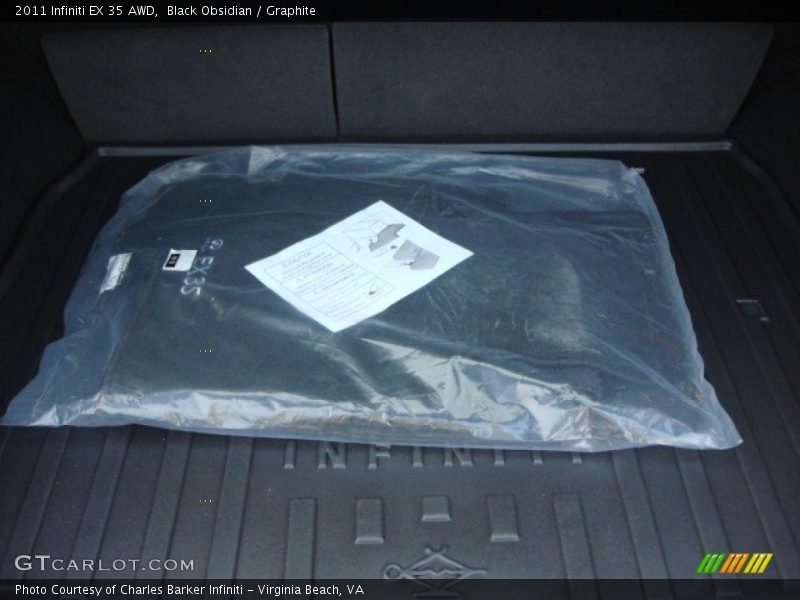 Black Obsidian / Graphite 2011 Infiniti EX 35 AWD