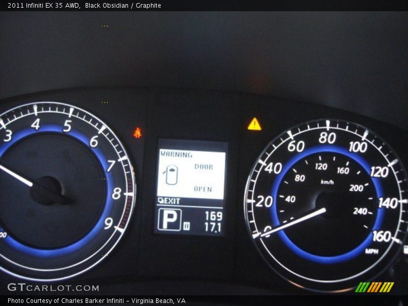 Black Obsidian / Graphite 2011 Infiniti EX 35 AWD