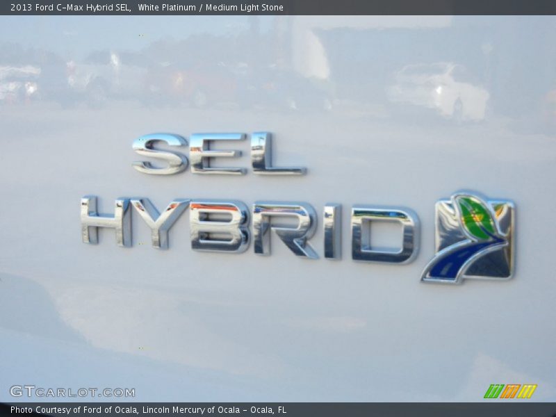 White Platinum / Medium Light Stone 2013 Ford C-Max Hybrid SEL