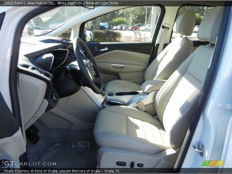 White Platinum / Medium Light Stone 2013 Ford C-Max Hybrid SEL