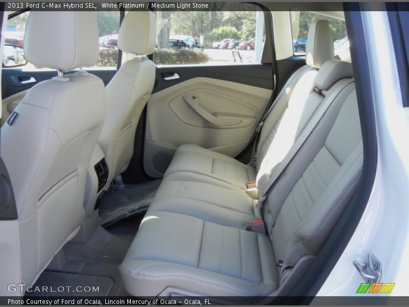 White Platinum / Medium Light Stone 2013 Ford C-Max Hybrid SEL