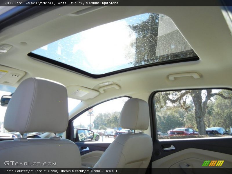 White Platinum / Medium Light Stone 2013 Ford C-Max Hybrid SEL