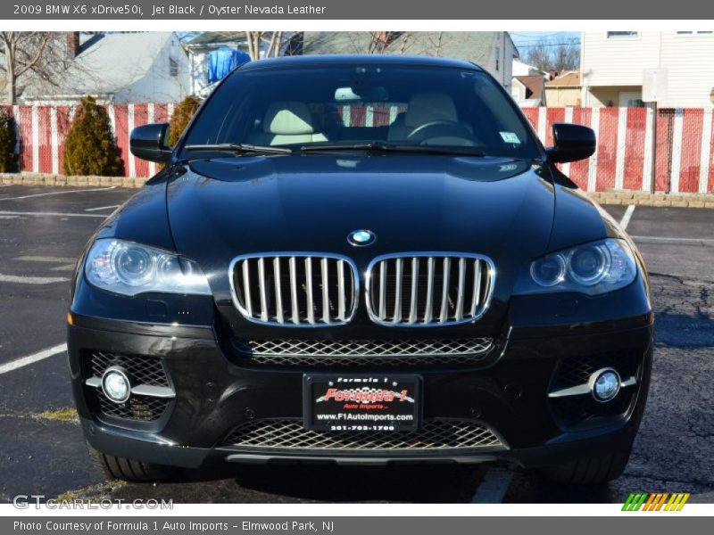 Jet Black / Oyster Nevada Leather 2009 BMW X6 xDrive50i