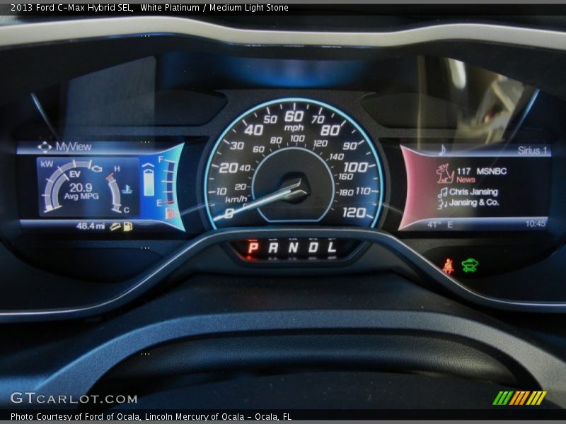 White Platinum / Medium Light Stone 2013 Ford C-Max Hybrid SEL