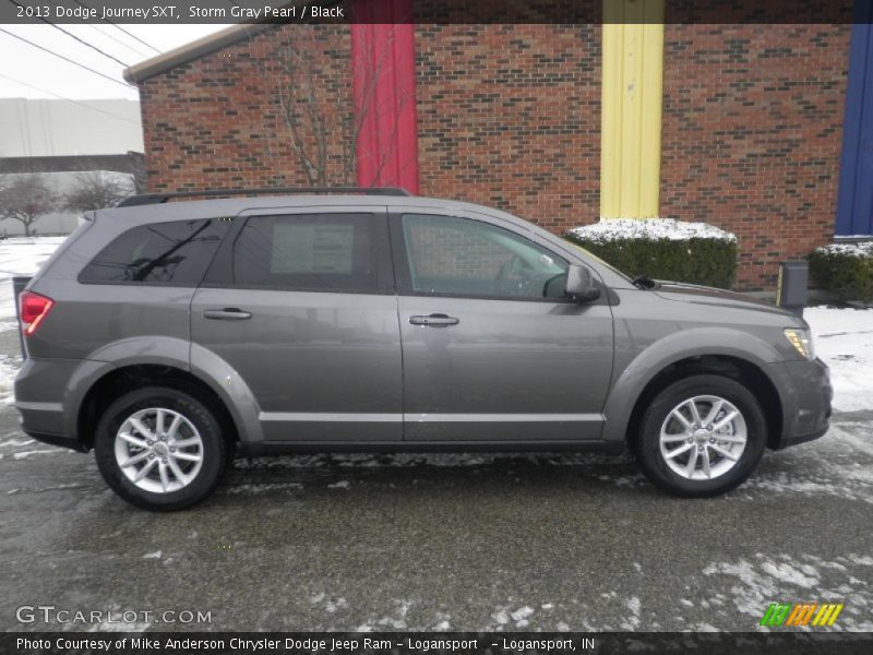 Storm Gray Pearl / Black 2013 Dodge Journey SXT
