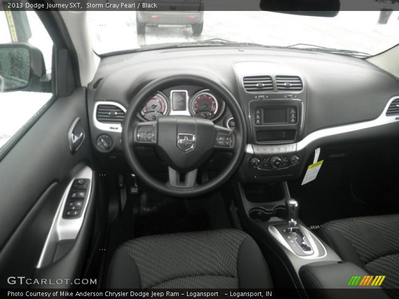 Storm Gray Pearl / Black 2013 Dodge Journey SXT