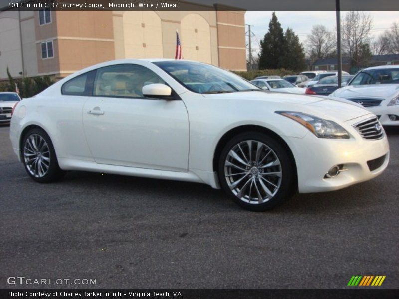 Moonlight White / Wheat 2012 Infiniti G 37 Journey Coupe