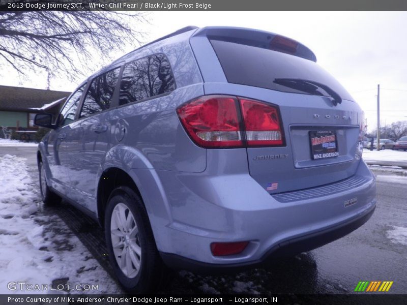 Winter Chill Pearl / Black/Light Frost Beige 2013 Dodge Journey SXT