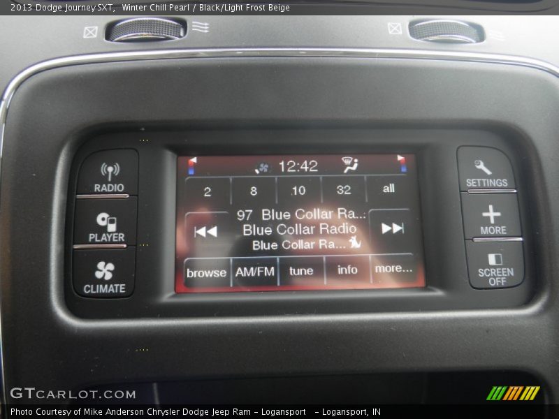 Winter Chill Pearl / Black/Light Frost Beige 2013 Dodge Journey SXT