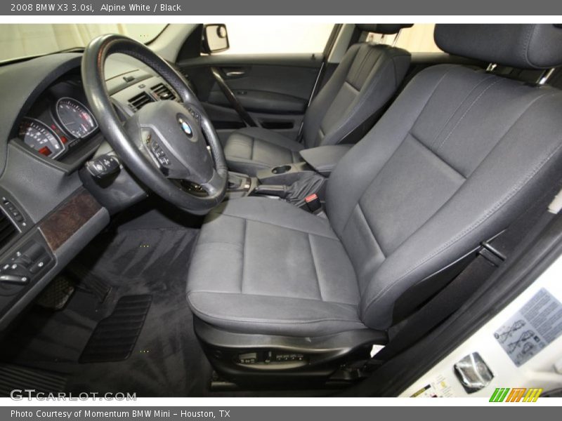 Front Seat of 2008 X3 3.0si