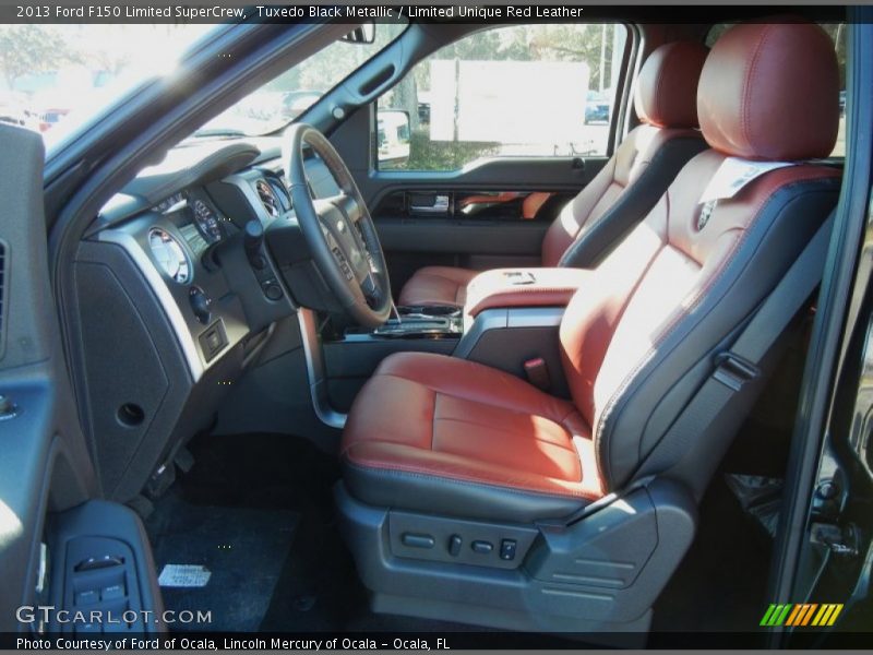 Front Seat of 2013 F150 Limited SuperCrew
