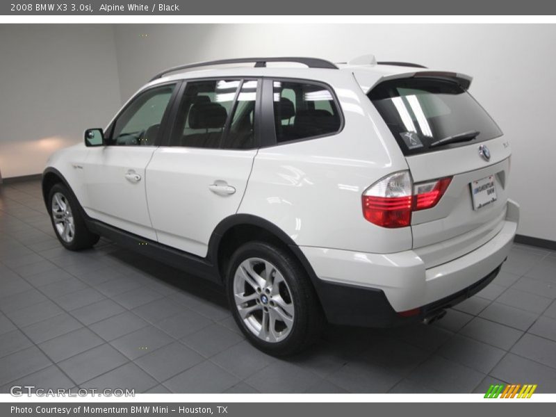 Alpine White / Black 2008 BMW X3 3.0si