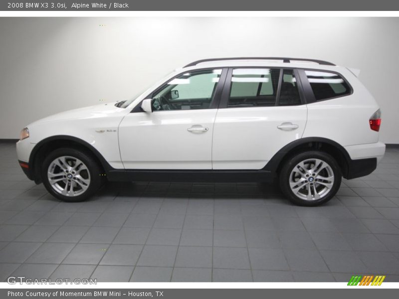 Alpine White / Black 2008 BMW X3 3.0si