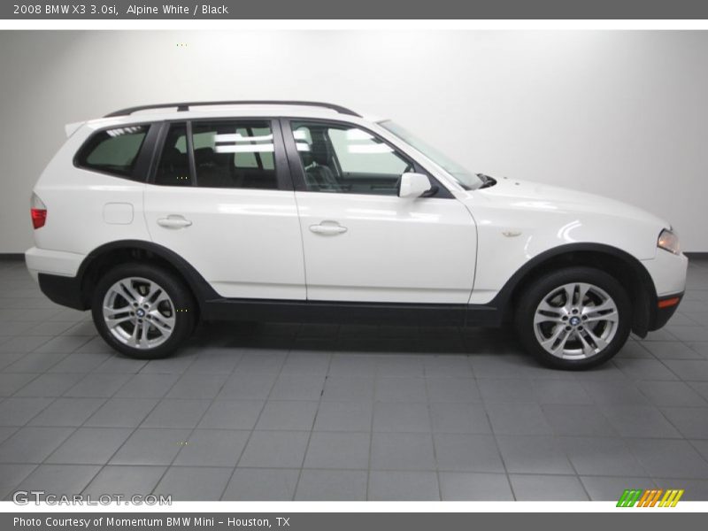 Alpine White / Black 2008 BMW X3 3.0si