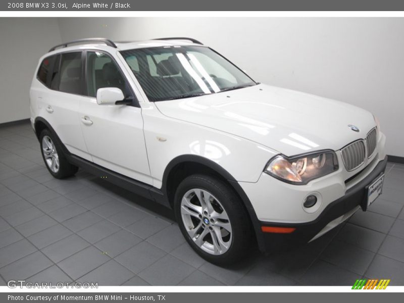 Alpine White / Black 2008 BMW X3 3.0si