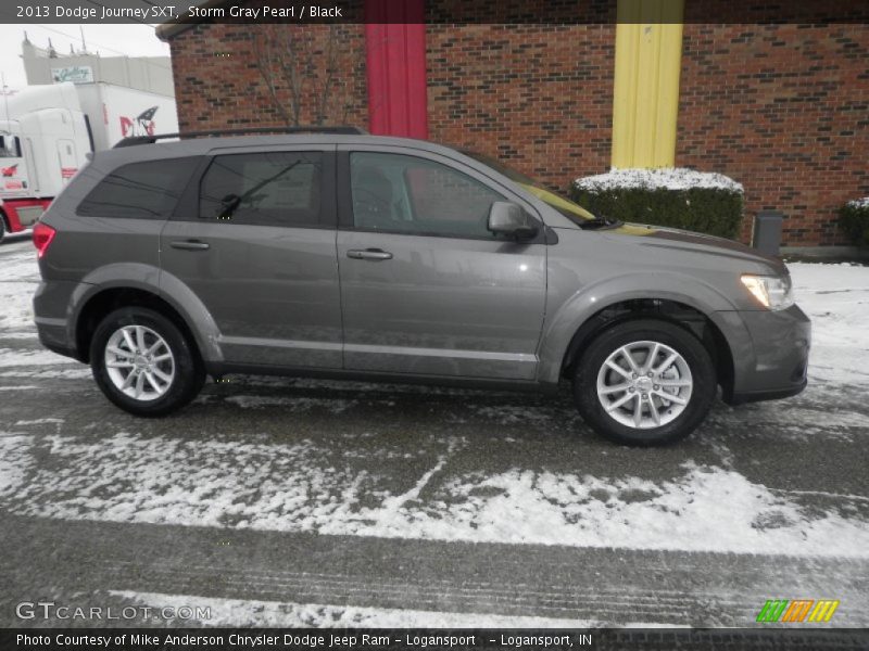 Storm Gray Pearl / Black 2013 Dodge Journey SXT