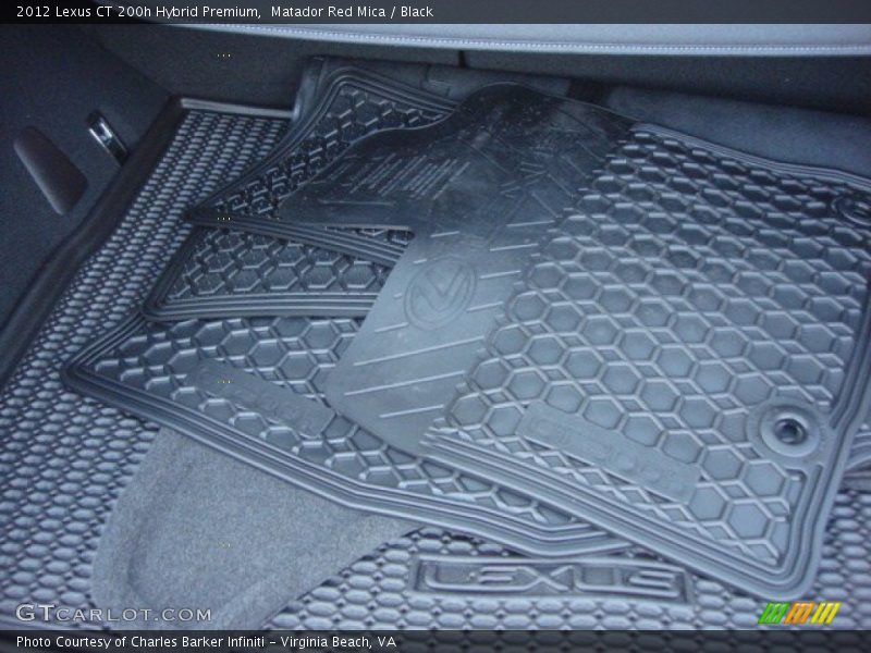 Matador Red Mica / Black 2012 Lexus CT 200h Hybrid Premium