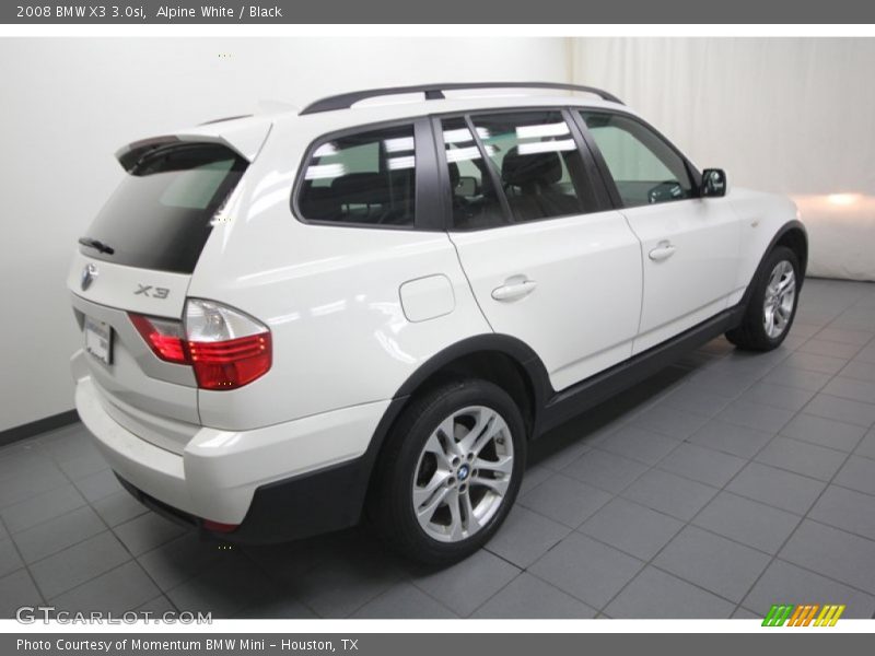 Alpine White / Black 2008 BMW X3 3.0si