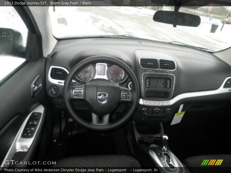 Storm Gray Pearl / Black 2013 Dodge Journey SXT