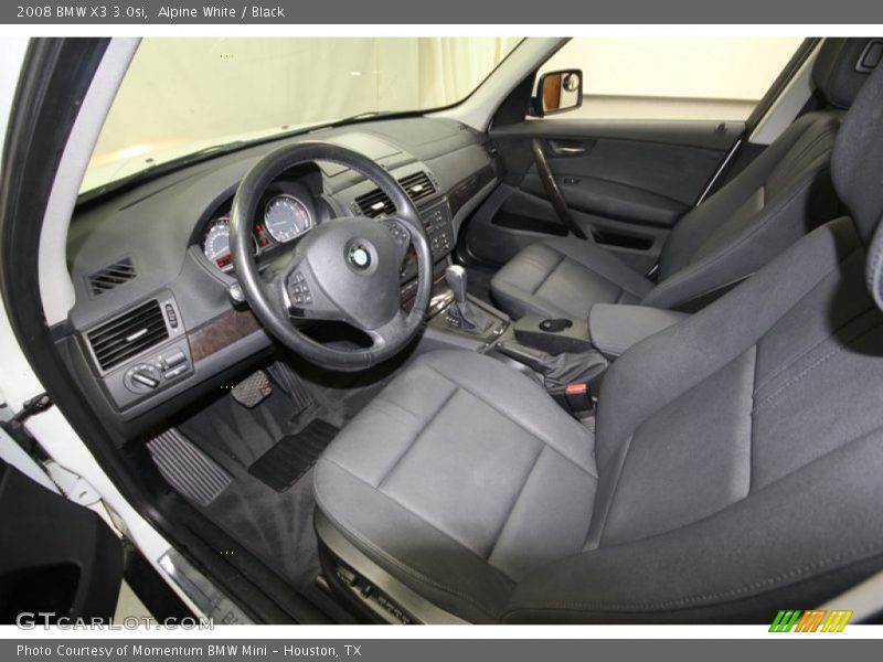 Alpine White / Black 2008 BMW X3 3.0si