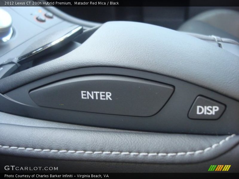 Matador Red Mica / Black 2012 Lexus CT 200h Hybrid Premium