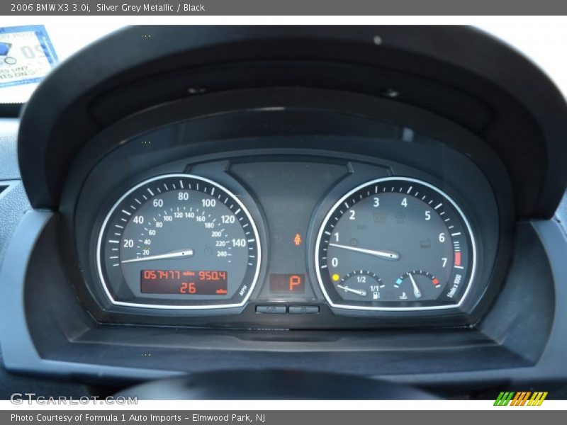 Silver Grey Metallic / Black 2006 BMW X3 3.0i