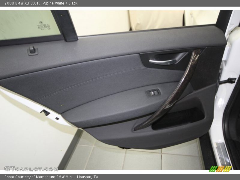 Alpine White / Black 2008 BMW X3 3.0si