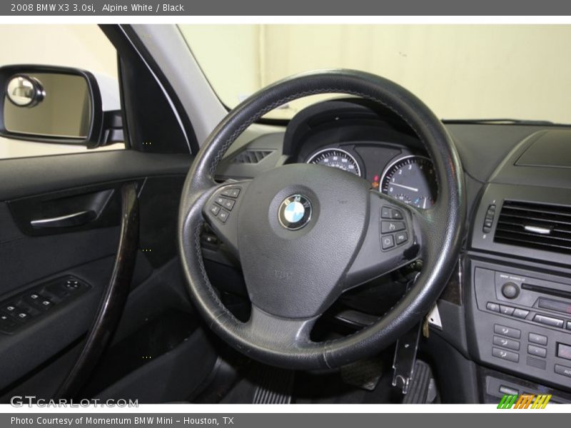 Alpine White / Black 2008 BMW X3 3.0si