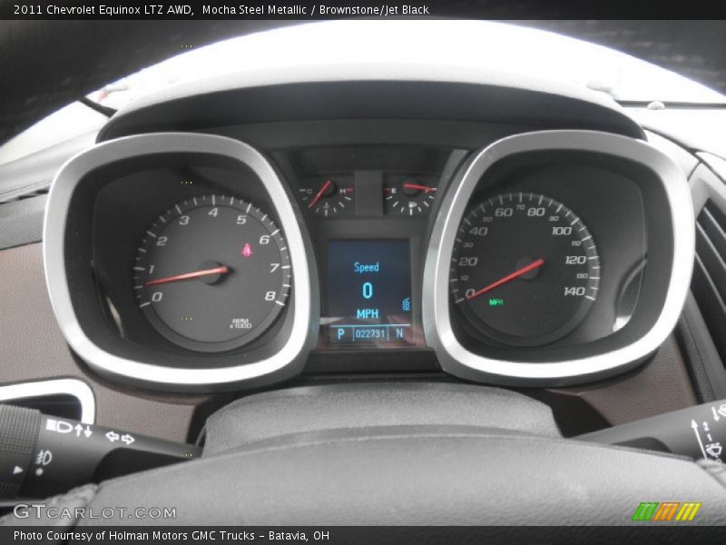 Mocha Steel Metallic / Brownstone/Jet Black 2011 Chevrolet Equinox LTZ AWD