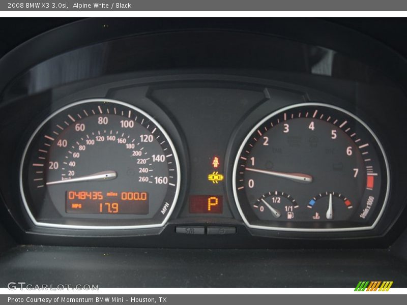 Alpine White / Black 2008 BMW X3 3.0si