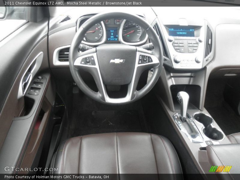 Mocha Steel Metallic / Brownstone/Jet Black 2011 Chevrolet Equinox LTZ AWD