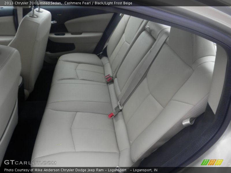 Cashmere Pearl / Black/Light Frost Beige 2013 Chrysler 200 Limited Sedan