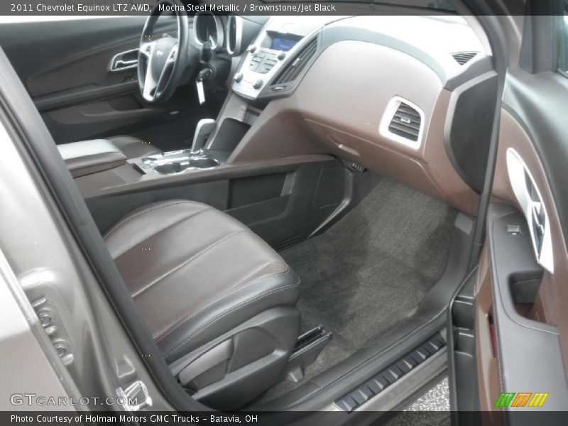 Mocha Steel Metallic / Brownstone/Jet Black 2011 Chevrolet Equinox LTZ AWD