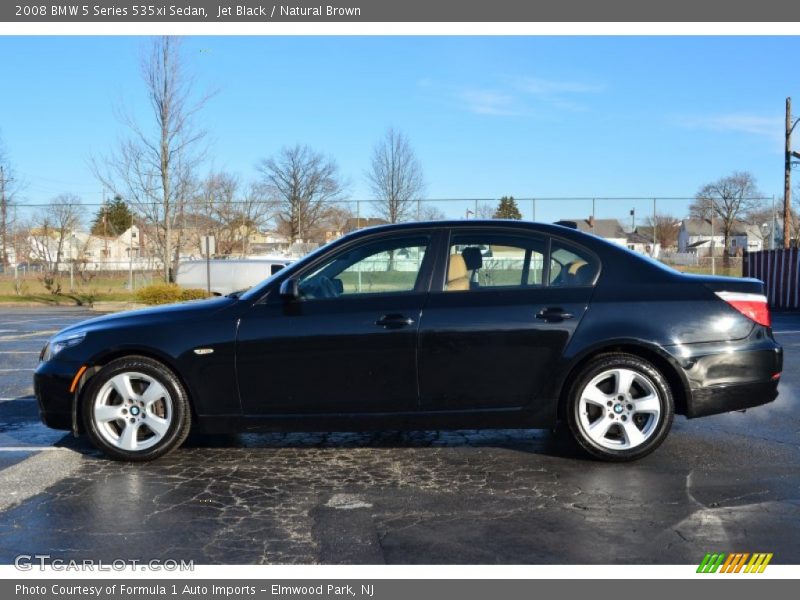 Jet Black / Natural Brown 2008 BMW 5 Series 535xi Sedan