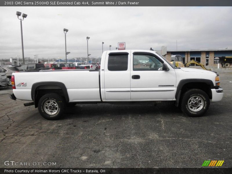 Summit White / Dark Pewter 2003 GMC Sierra 2500HD SLE Extended Cab 4x4