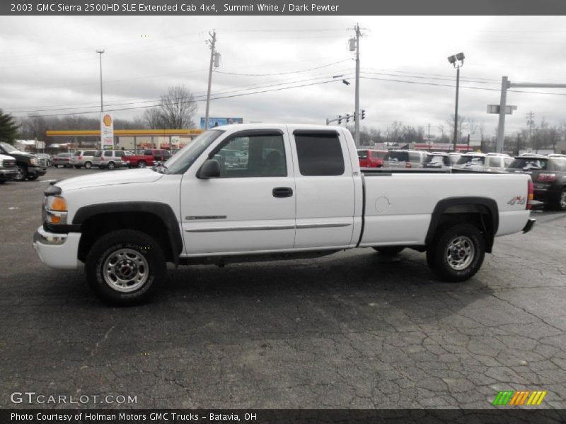 Summit White / Dark Pewter 2003 GMC Sierra 2500HD SLE Extended Cab 4x4