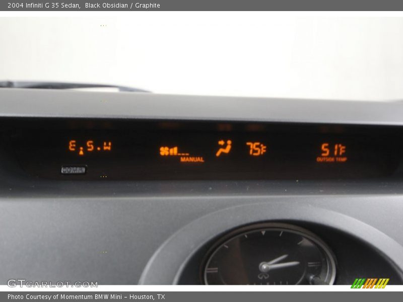 Black Obsidian / Graphite 2004 Infiniti G 35 Sedan